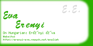 eva erenyi business card